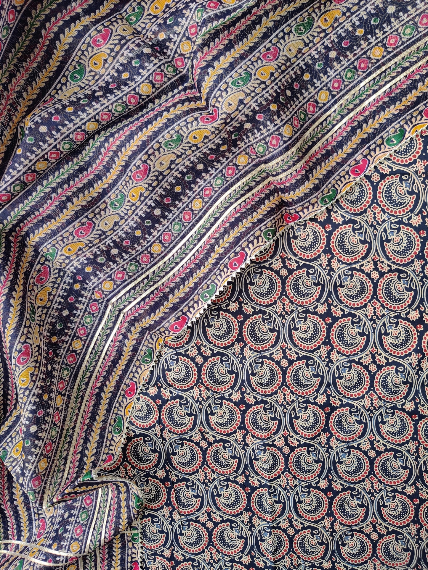(SALE) TOP & DUPATTA Combo Set 2.5 Mtr each (NO BOTTOM)
