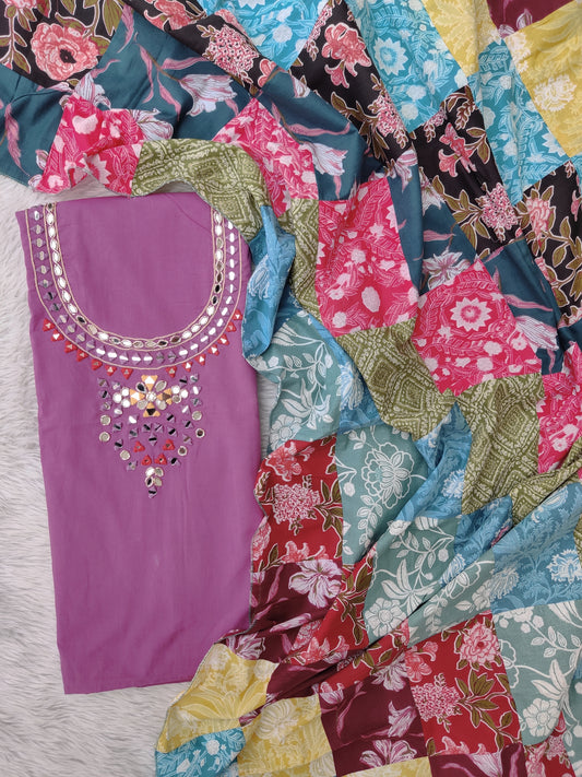 (SALE) TOP & DUPATTA Combo Set 2.5 Mtr each (NO BOTTOM)