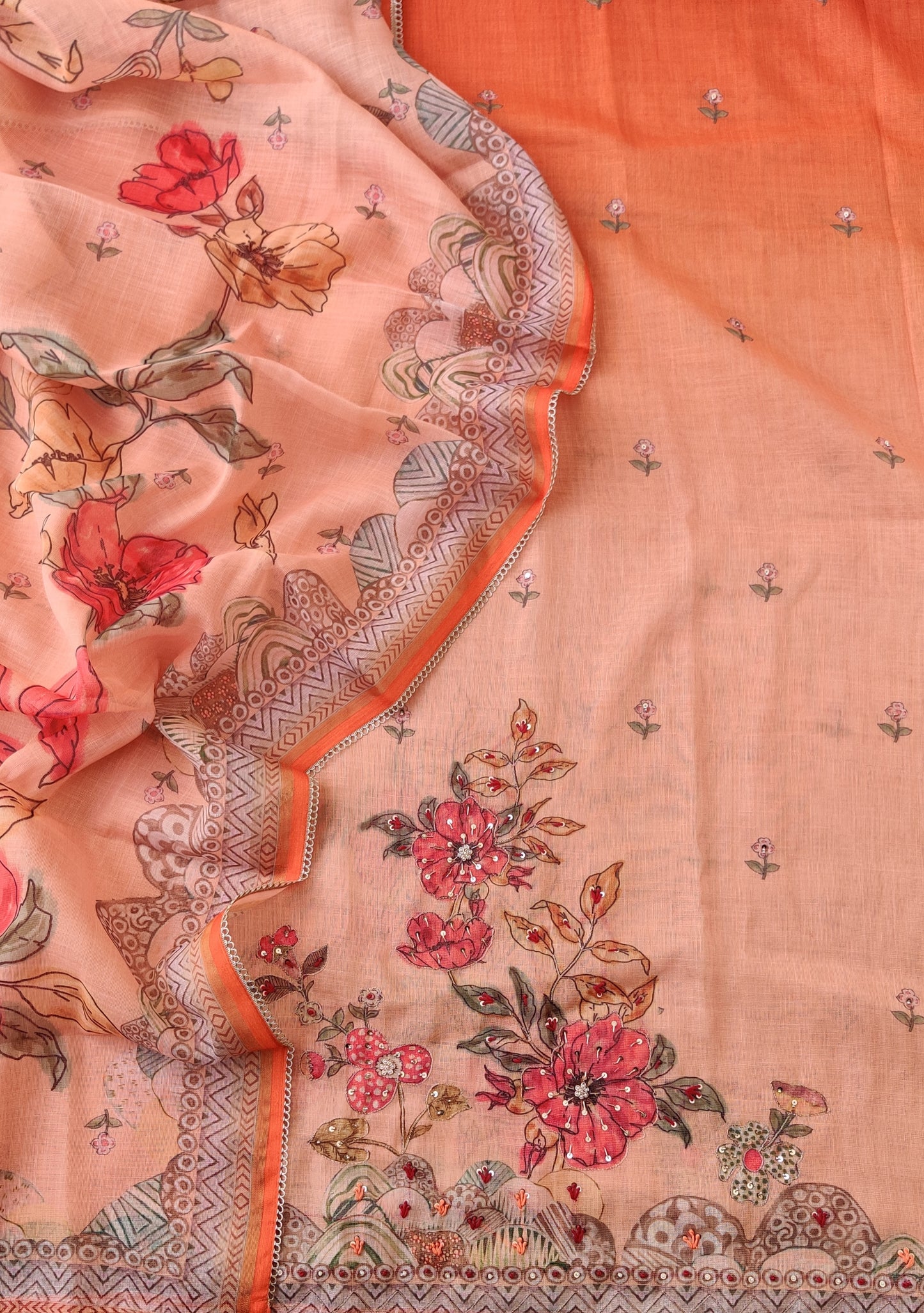 (SALE) TOP & DUPATTA Combo Set 2.5 Mtr each (NO BOTTOM)