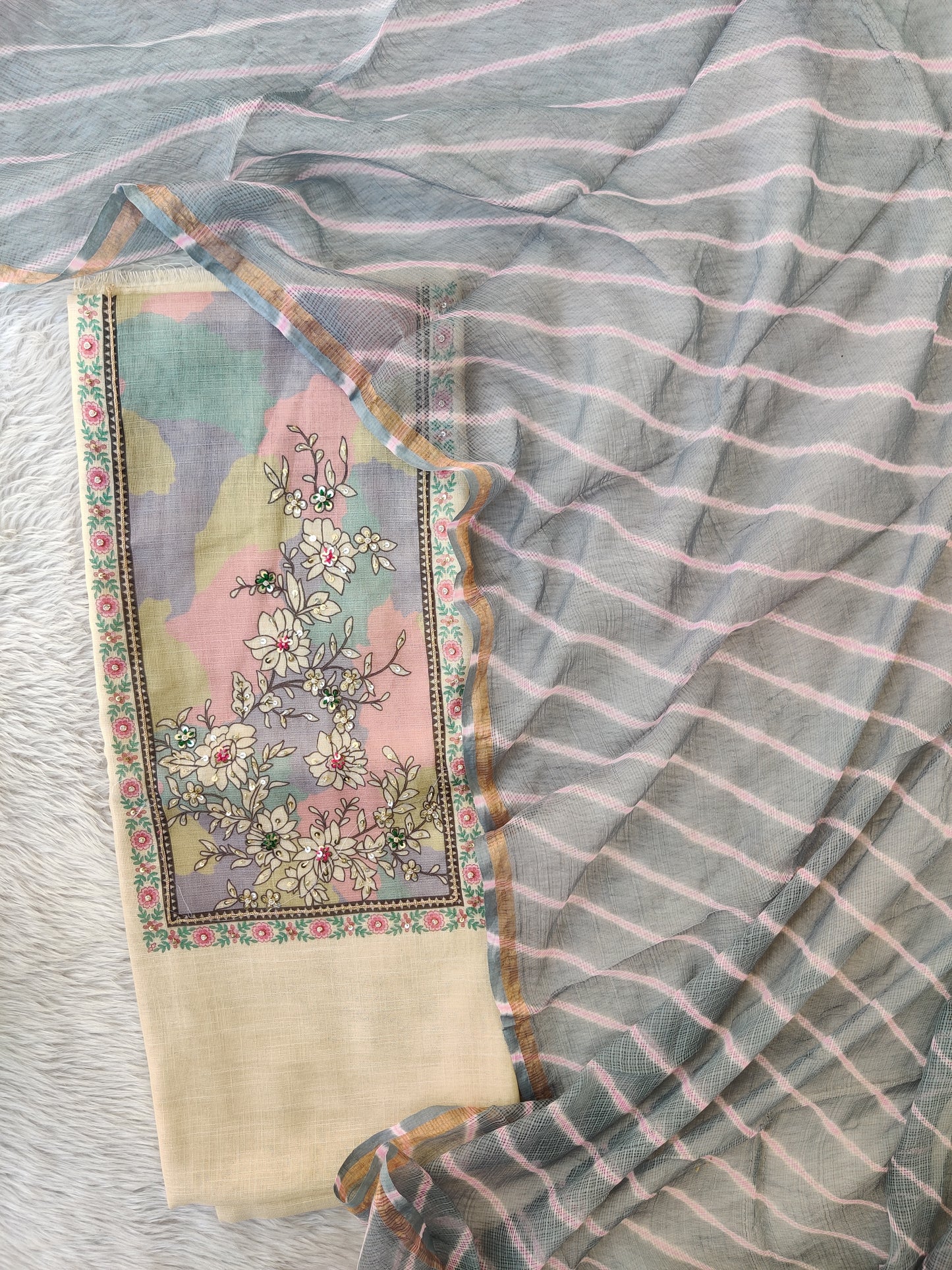 (SALE) TOP & DUPATTA Combo Set 2.5 Mtr each (NO BOTTOM)
