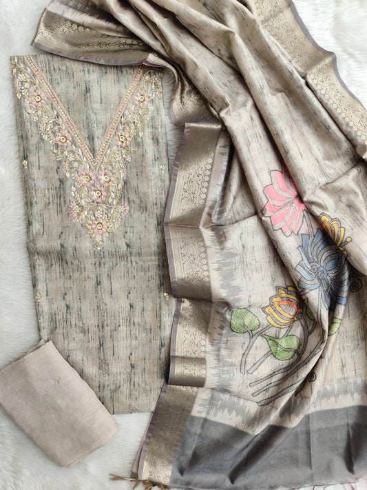 NEW LAUNCH CHANDERI SILK GOTA PATTI SUIT WITH CHANDERI DIGITAL PRINTED DUPATTA