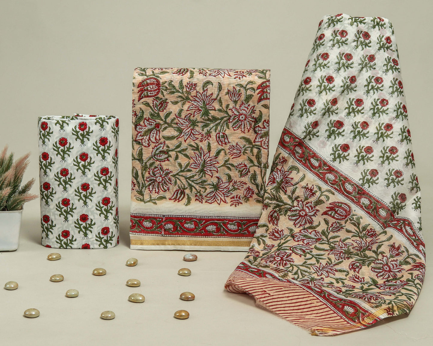 Beautiful Chanderi Silk Suits with Chanderi Silk Dupatta