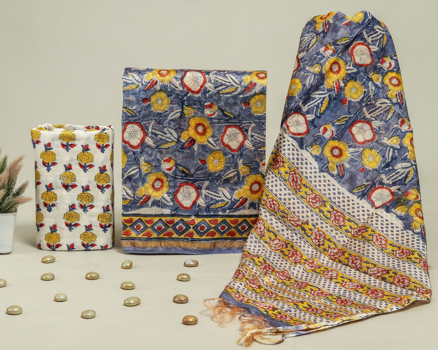 Beautiful Chanderi Silk Suits with Chanderi Silk Dupatta