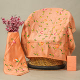 Hand Painted Maheshwari Silk Suit with Maheshwari Silk Dupatta