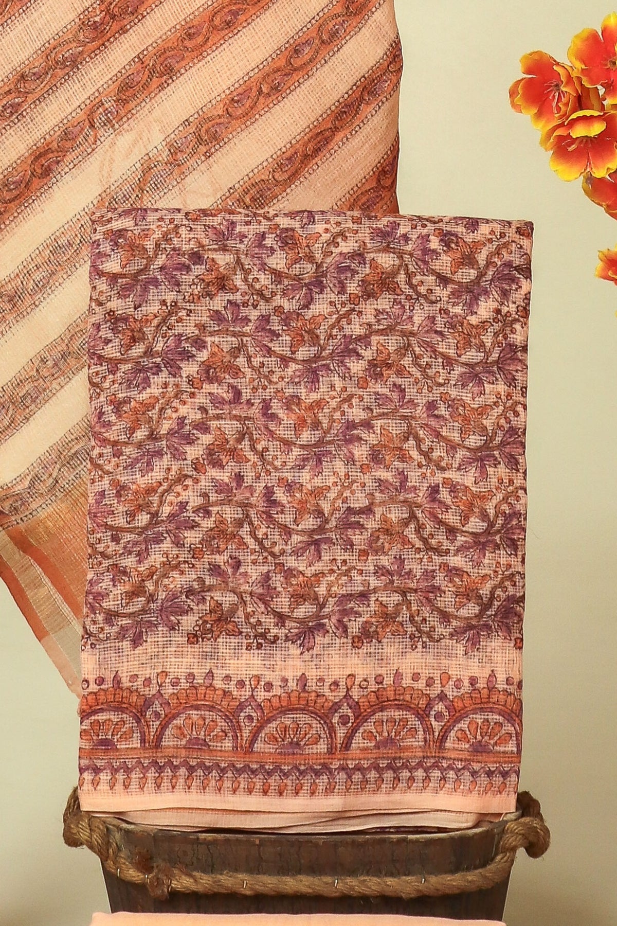 PURE KOTA DORIA SUIT WITH PURE KOTA DORIA DUPATTA WITH (ATTACHED LINING)