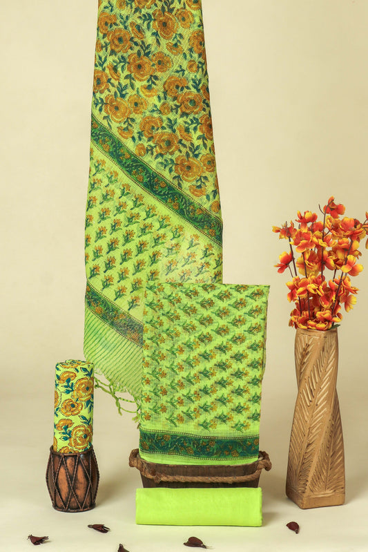 PURE KOTA DORIA SUIT WITH PURE KOTA DORIA DUPATTA WITH LINING