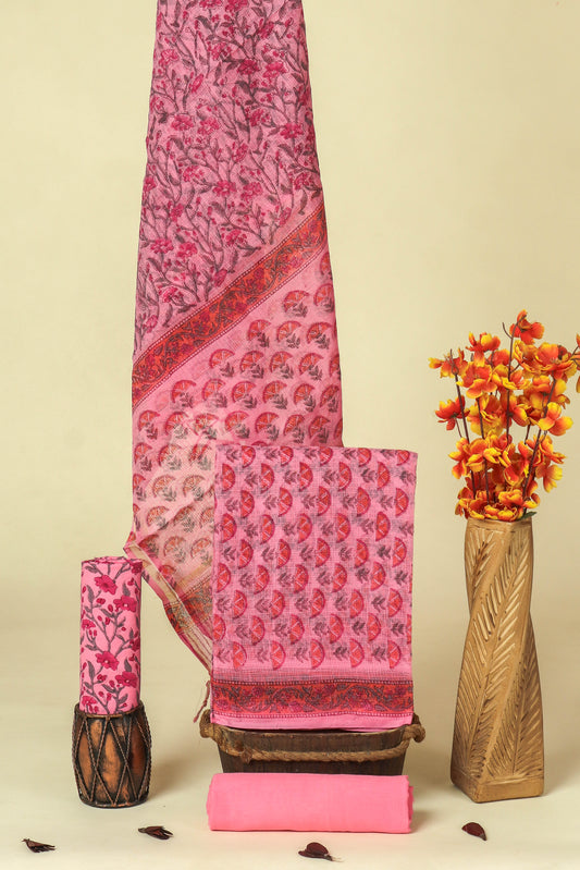 PURE KOTA DORIA SUIT WITH PURE KOTA DORIA DUPATTA WITH LINING