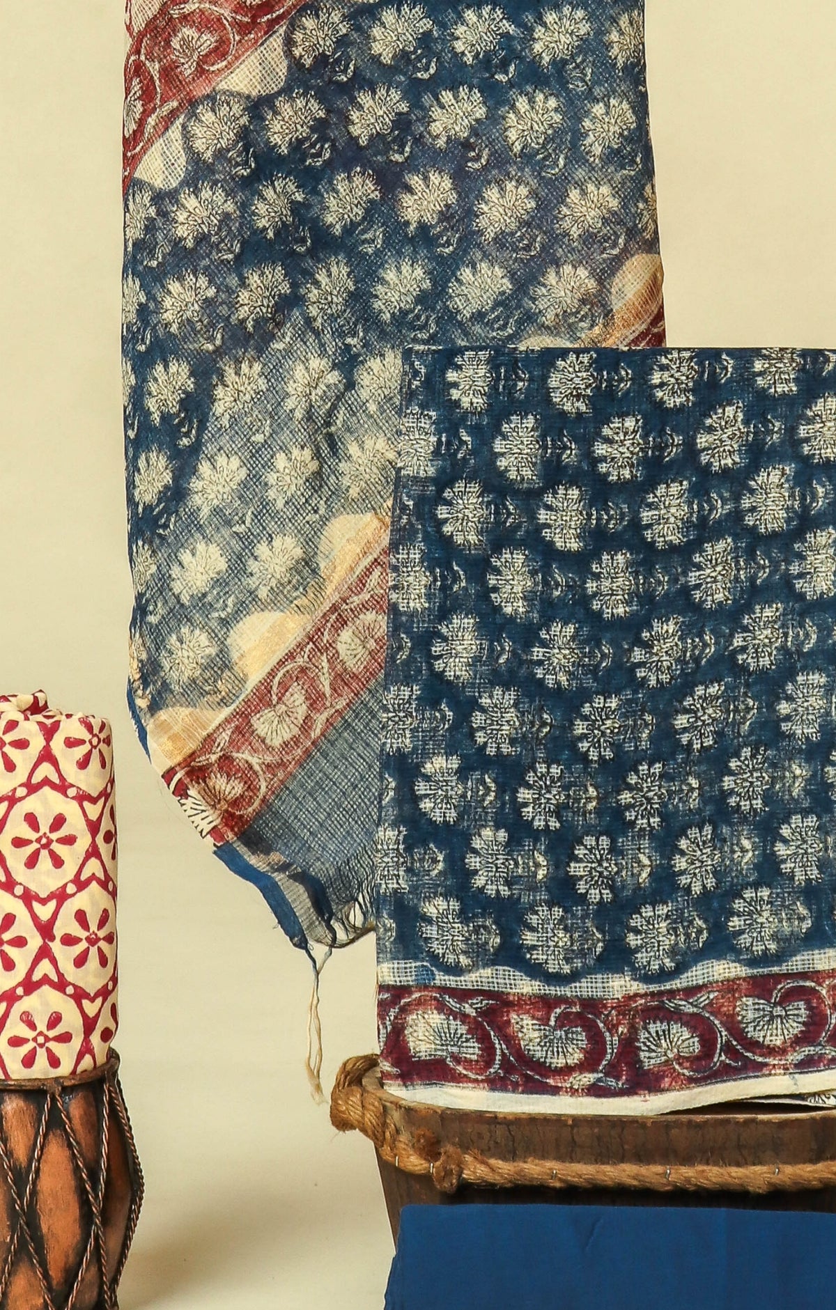 PURE KOTA DORIA SUIT WITH PURE KOTA DORIA DUPATTA WITH (WITH LINING)