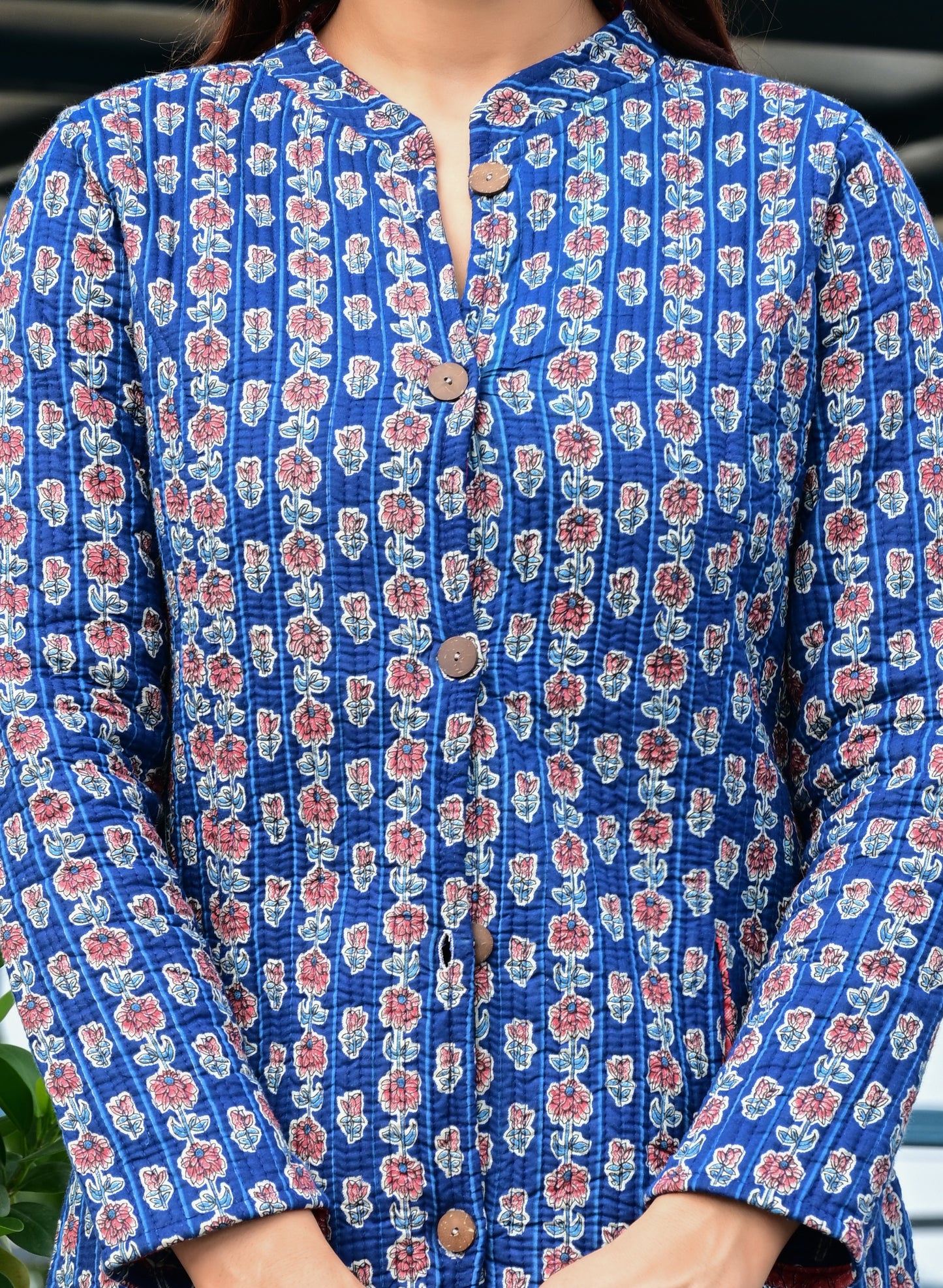 Long Reversible Quilted Cotton Jackets