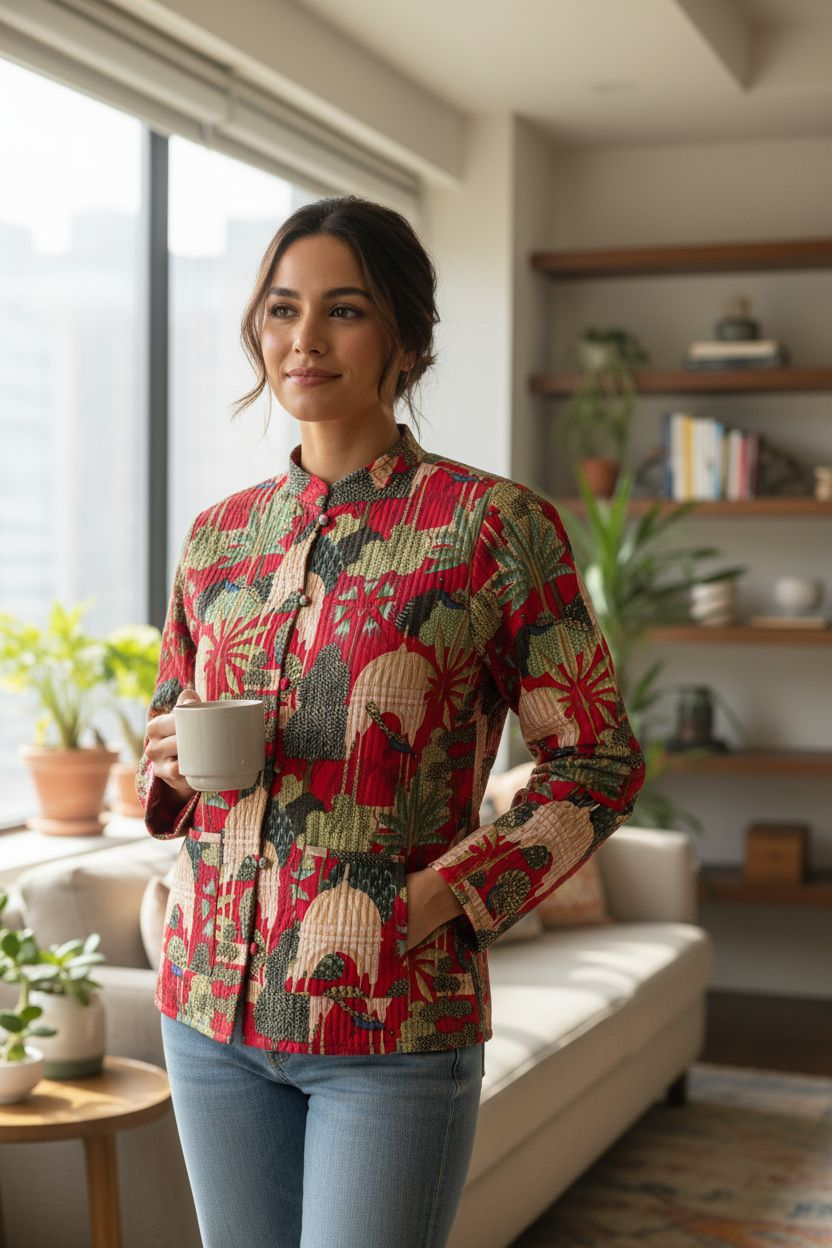 Jaipuri Reversible Quilted Cotton Jackets