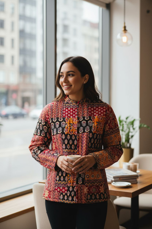 Jaipuri Reversible Quilted Cotton Jackets