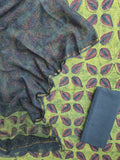 NASHPAL POMEGRANATE DYE COTTON SUIT WITH KOTA DORIA DUPATTA