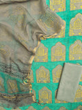 NASHPAL POMEGRANATE DYE COTTON SUIT WITH KOTA DORIA DUPATTA