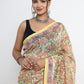 Chanderi Silk Hand Block Printed Saree with Blouse Piece