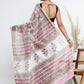 Chanderi Silk Hand Block Printed Saree with Blouse Piece