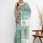 Chanderi Silk Hand Block Printed Saree with Blouse Piece