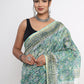 Chanderi Silk Hand Block Printed Saree with Blouse Piece