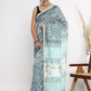 Chanderi Silk Hand Block Printed Saree with Blouse Piece