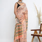 Chanderi Silk Hand Block Printed Saree with Blouse Piece