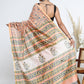 Chanderi Silk Hand Block Printed Saree with Blouse Piece