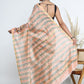 Chanderi Silk Hand Block Printed Saree with Blouse Piece