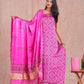 Hand Block Printed Modal Silk Suit with Modal Silk Lagdi Patta Dupatta