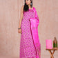 Hand Block Printed Modal Silk Suit with Modal Silk Lagdi Patta Dupatta