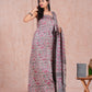 Vanaspati Ajrakh Hand Block Printed Modal Silk Suit with Modal Silk Lagdi Patta Dupatta