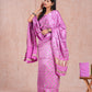 Hand Block Printed Modal Silk Suit with Modal Silk Lagdi Patta Dupatta