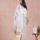 Hand Block Printed Modal Silk Suit with Modal Silk Lagdi Patta Dupatta