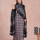 Hand Block Printed Modal Silk Suit with Modal Silk Lagdi Patta Dupatta
