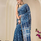 Chanderi Silk Hand Block Printed Saree with Blouse Piece