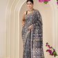 Chanderi Silk Hand Block Printed Saree with Blouse Piece