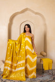 Shibori Modal Silk Suit with Modal Silk Lagdi Patta Dupatta
