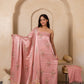 Hand Block Printed Modal Silk Suit with Modal Silk Lagdi Patta Dupatta