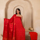 Hand Block Printed Modal Silk Suit with Modal Silk Lagdi Patta Dupatta