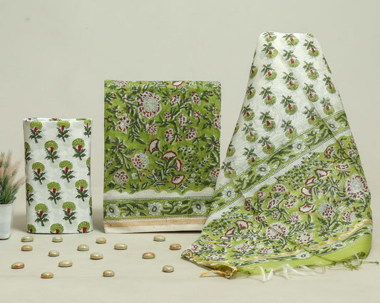 Beautiful Chanderi Silk Suits with Chanderi Silk Dupatta