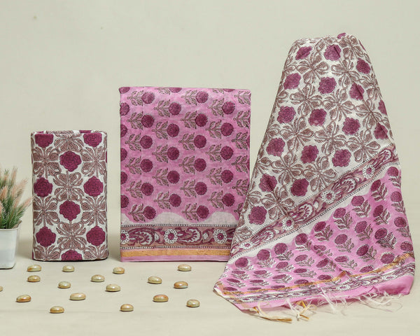 Beautiful Chanderi Silk Suits with Chanderi Silk Dupatta