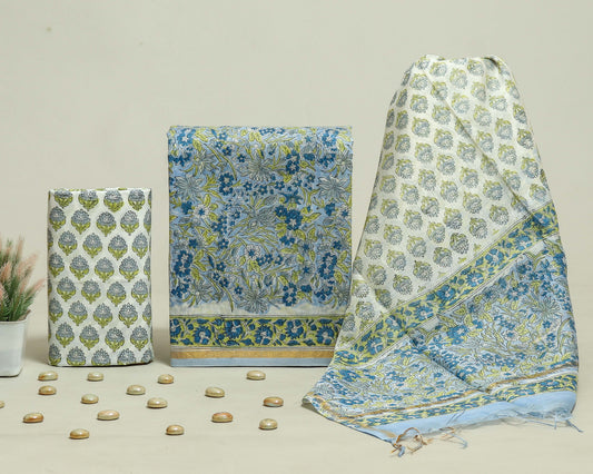 Beautiful Chanderi Silk Suits with Chanderi Silk Dupatta