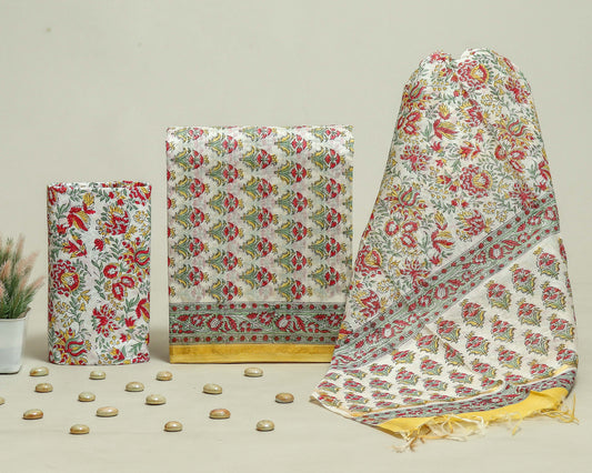 Beautiful Chanderi Silk Suits with Chanderi Silk Dupatta