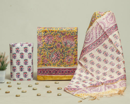 Beautiful Chanderi Silk Suits with Chanderi Silk Dupatta