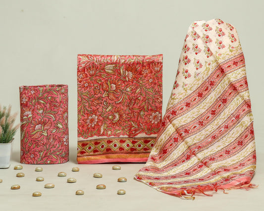 Beautiful Chanderi Silk Suits with Chanderi Silk Dupatta