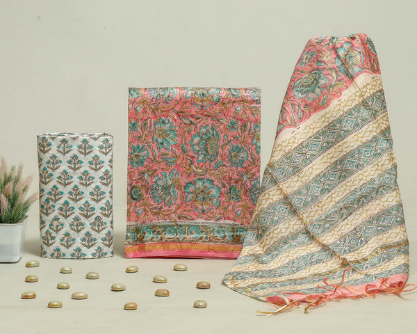 Beautiful Chanderi Silk Suits with Chanderi Silk Dupatta