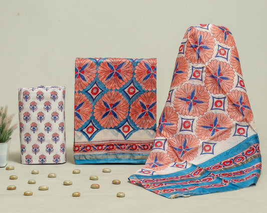 Beautiful Chanderi Silk Suits with Chanderi Silk Dupatta
