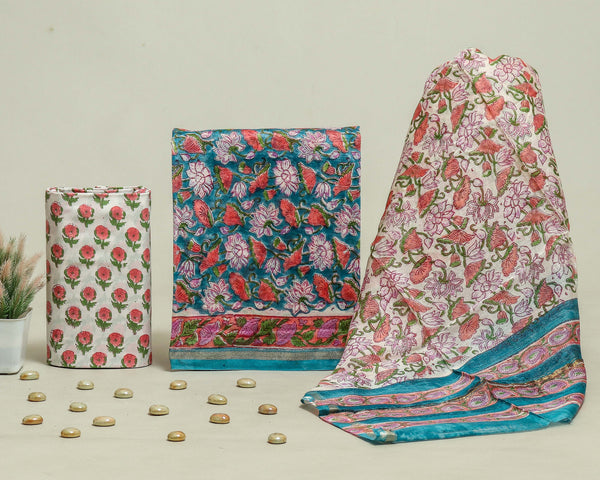 Beautiful Chanderi Silk Suits with Chanderi Silk Dupatta