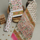 Hand Block Printed Cotton Suit with Chanderi Dupatta