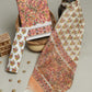 Hand Block Printed Cotton Suit with Chanderi Dupatta