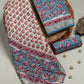 Hand Block Printed Maheshwari Silk Suit with Maheshwari Silk Dupatta