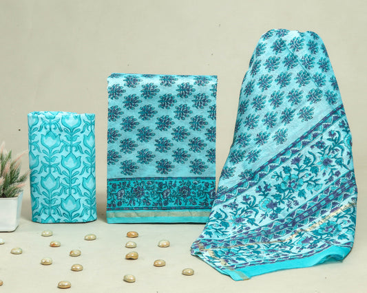 Beautiful Chanderi Silk Suits with Chanderi Silk Dupatta