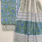 Hand Block Printed Cotton Suit with Cotton dupatta